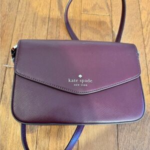 Kate Spade Maroon Crossbody Leather Purse